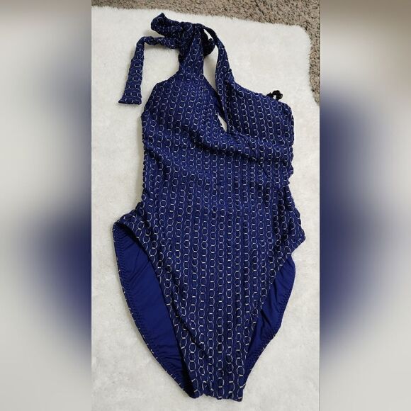 TRINA TURK ADELINA ASYMMETRICAL MAILLOT ONE PIECE BATHING SUIT size 6 - Picture 5 of 10
